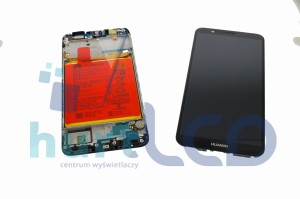 HUAWEI P SMART FIG LCD RAMKA BATERIA 100% ORYGINAŁ CZARNY