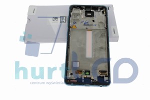 Wyświetlacz SAMSUNG A52 SM-A525 F LCD 100% ORYGINAŁ NIEBIESKI