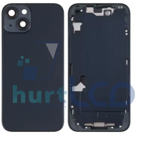 PEŁNA OBUDOWA TYŁ KLAPKA IPHONE 14 BIG HOLE CZARNY