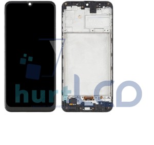 SAMSUNG M21 M215 WYŚWIETLACZ LCD OLED DOTYK RAMKA CZARNY