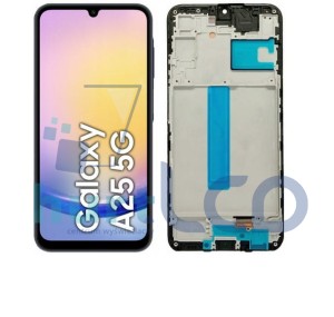SAMSUNG A25 A256 LCD + DOTYK CZARNY RAMKA OLED 