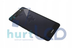 HUAWEI Y6 2017 MYA-L03 EKRAN LCD +DOTYK RAMKA CZARNY