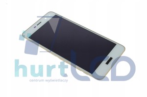HUAWEI Y6 2017 MYA-L03 EKRAN LCD +DOTYK RAMKA BIAŁY