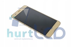 HUAWEI Y6 HONOR 4A EKRAN LCD + DOTYK RAMKA ZŁOTY