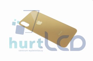 OBUDOWA TYŁ KLAPKA IPHONE XS BIG HOLE ZŁOTY