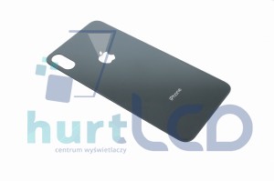 OBUDOWA TYŁ KLAPKA IPHONE XS MAX BIG HOLE CZARNY